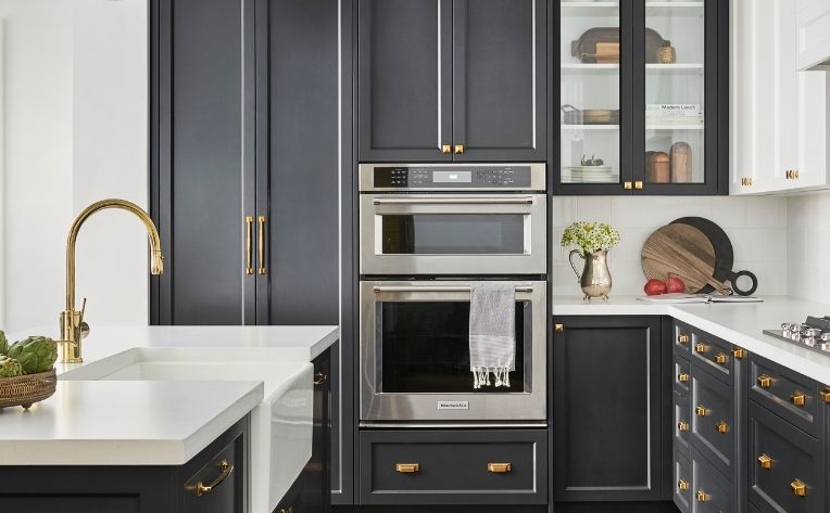 colored kitchen cabinetry